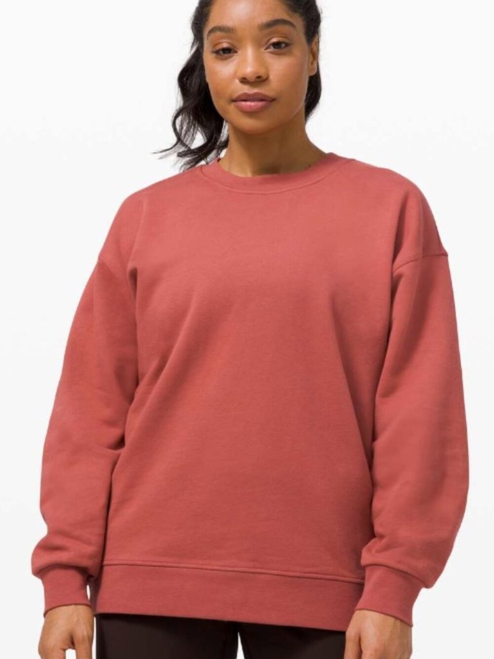 Lululemon Perfectly Oversized Crew Soft Cranberry Size 6 EUC